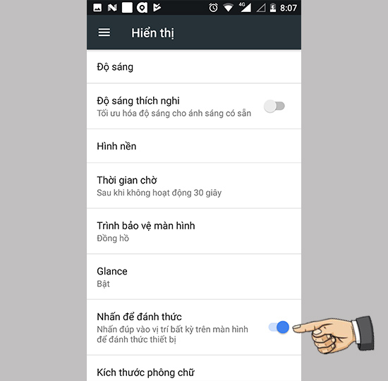 Kích hoạt tính năng